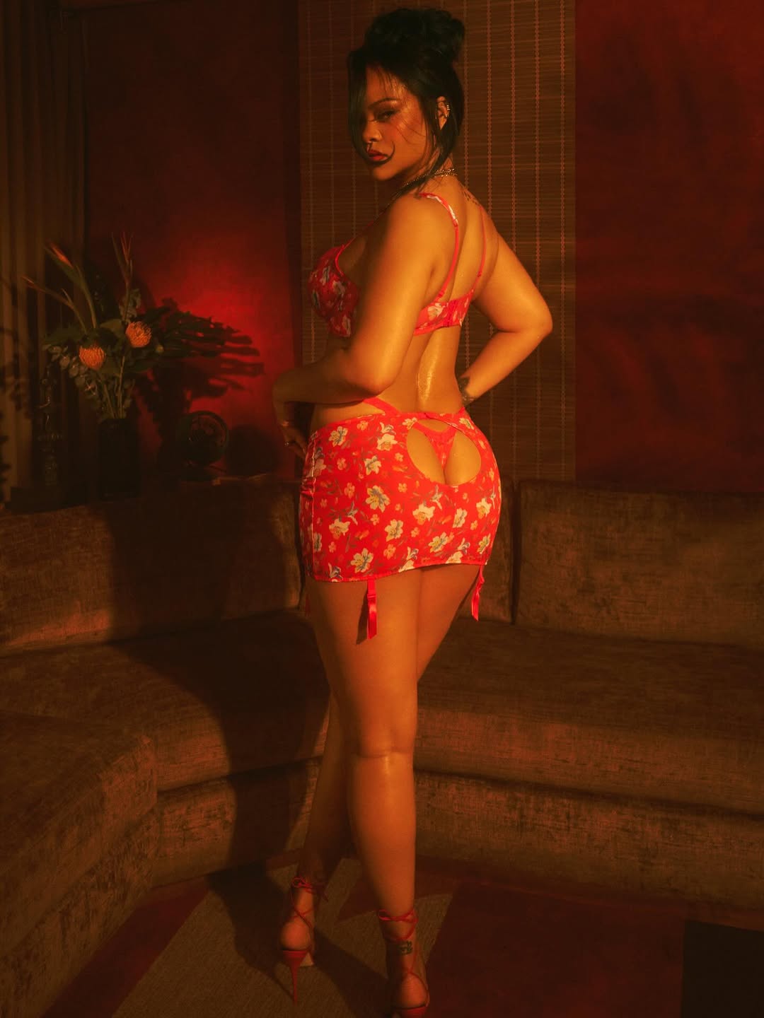 Singer Rihanna showcases her b@re b@ckside in new sexy lingerie photos